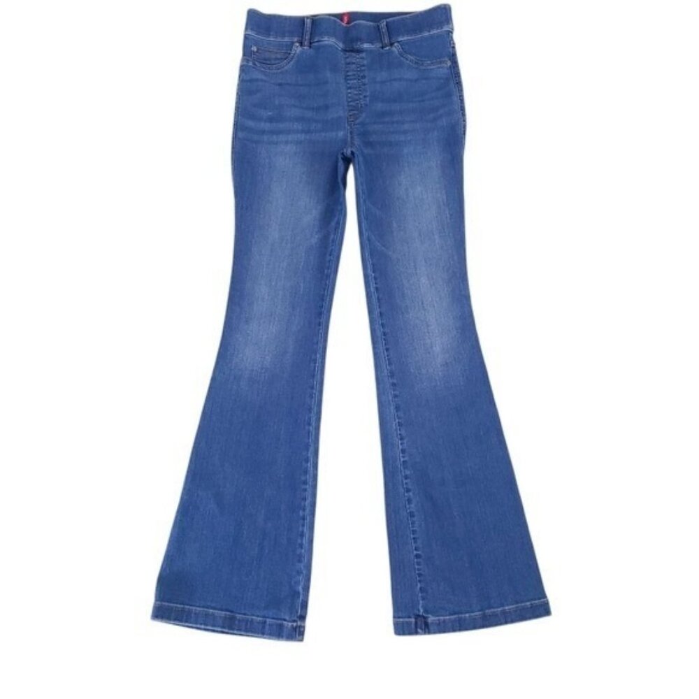 Spanx Blue High Rise Flare Jeans Size L